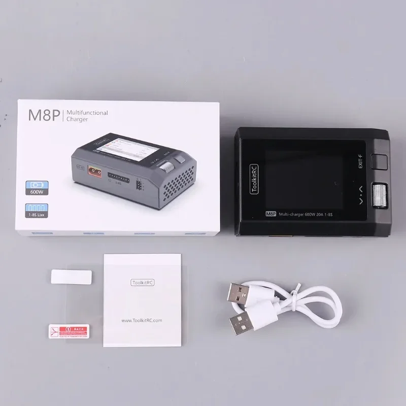 RoRuSToolkitRC M8P Charger With An Increase In Accuracy Power Of 600W 20A 5V 1-8S Multifunctional Signal Testing M8S Upgraded