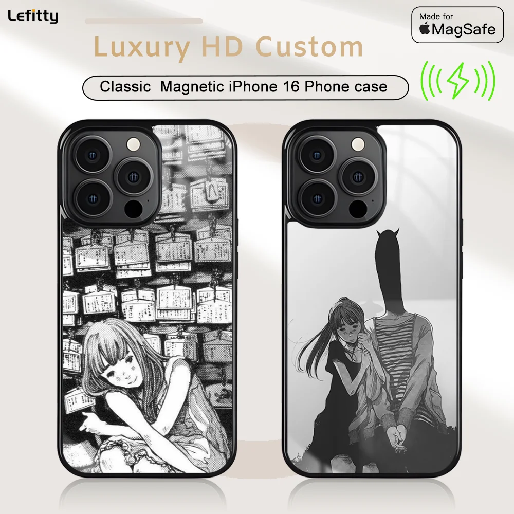 

A-Aiko T-Tanaka Anime Phone Case For iPhone 16 15 14 13 12 11 Pro Max Plus Mini Magnetic Magsafe Wireless Charging Cover