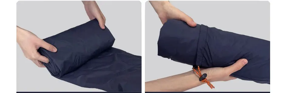 190*60cm Outdoor Camping Aufblasbare Matratze Schlafmatte mit Kissen Ultraleichte Luftmatratze mit Eingebauter Pumpe für Wandern und Wohnmobil – Detail 8
