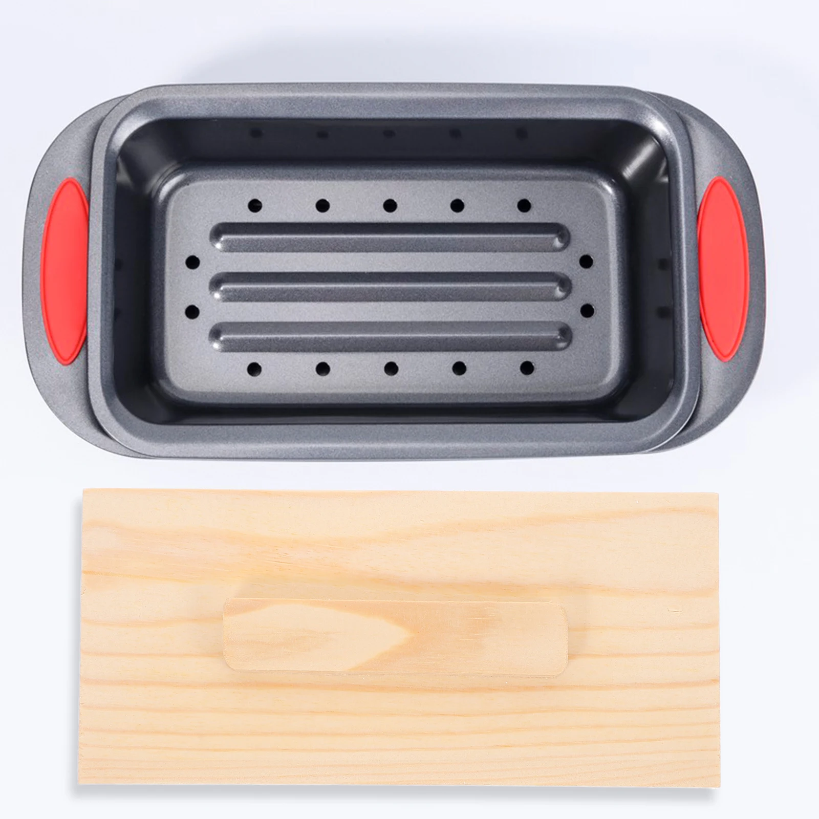 

4 Pcs Rectangular Mold Cover Craft with Lid Other Wood Products Cake Pan
