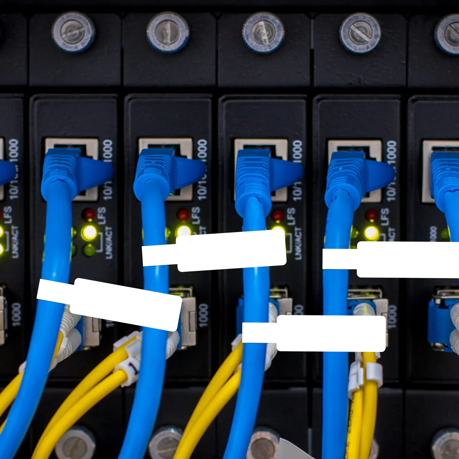 

67Pcs Tear Resistant Cable Labels Self-Adhesive Waterproof Cord Identification Tags for Office Home Network Wiring