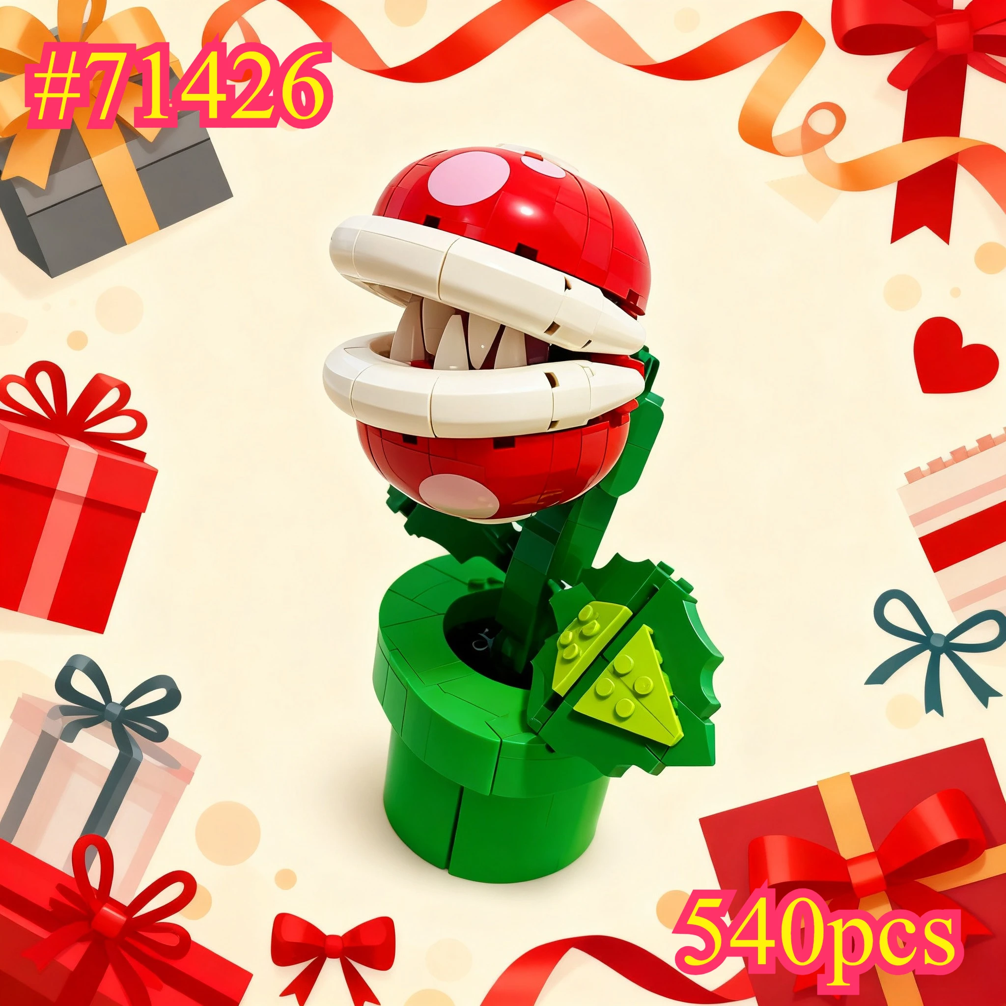 Flowers Can Bite People 71426 Building Blocks Sets Compatible with Legoed Particles Suitable for Christmas Gifts 540pcs