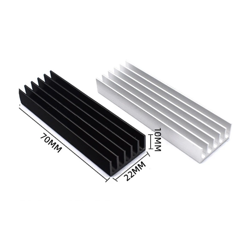 F3MA M2 Dissipatore di calore per  rigido a stato solido Alluminio 70x22x10mm 2280 NVME SSD Dissipatore di calore