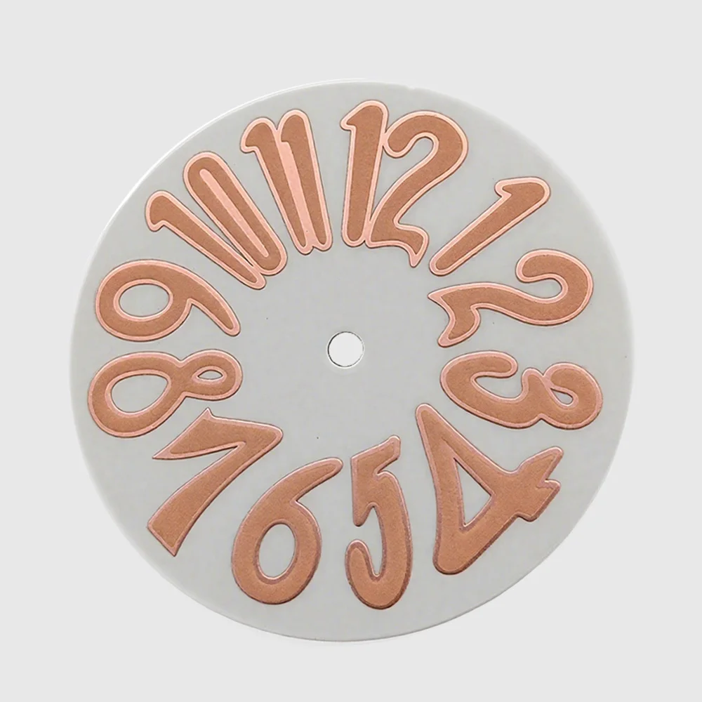 Unique NH35 Dial Weak Luminous Arabic Numerals 33.2mm Watch Dial for NH35 Movement Watch Accessories