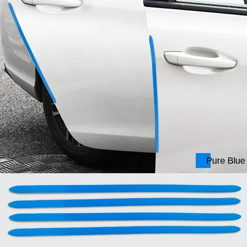 4pcs Car Sticker Door Edge Guards Trim Molding Protection Strip Scratch Protector Car Crash Barriers Door Guard Collision