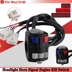 Motorcycle Headlight Horn Signal Engine Kill Switch For KTM Husqvarna EXC EXC-F TPI 2016-25 EXC EXC-F Six Days For Gas Gas