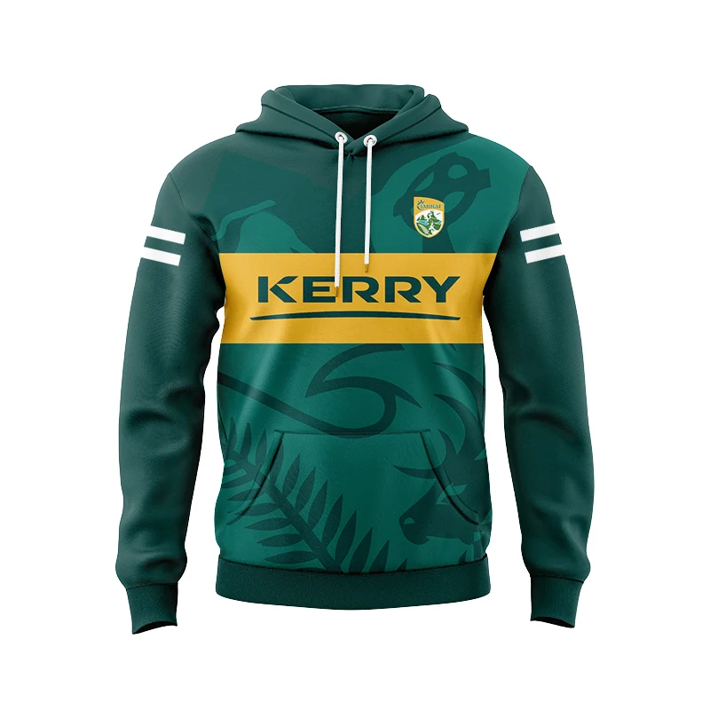 2023 2024 Kerry GAA Away Goalkeeper Jersey WexfordS Rugby Hoodie Sweatshir (Custom name and number )