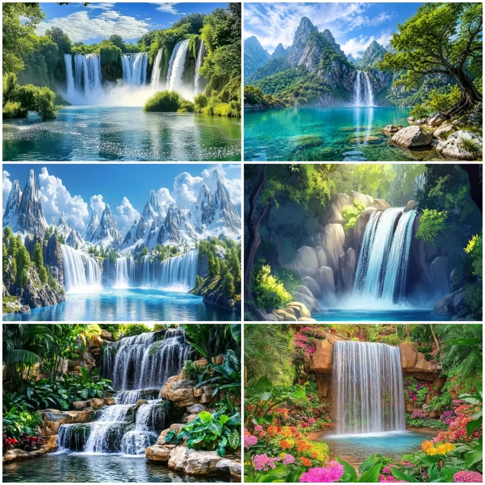 Photography Aesthetic - Toile de fond photographique cascade naturelle,
