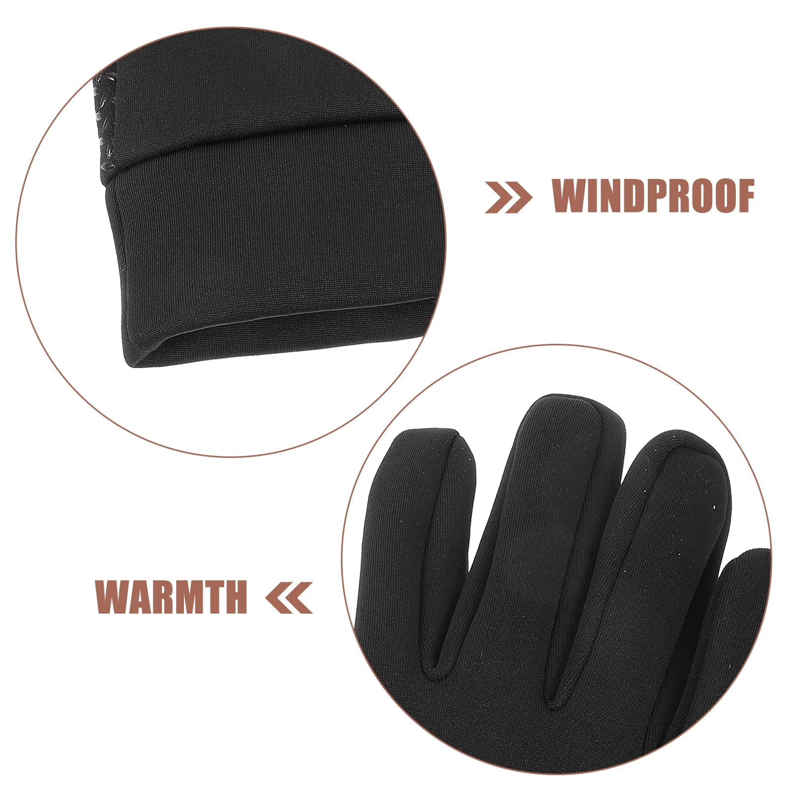 

1Pair Windproof Waterproof Cycling Gloves Men Touchscreen Skiing Hiking Outdoor Warm Running Fitness Thermal Gloves