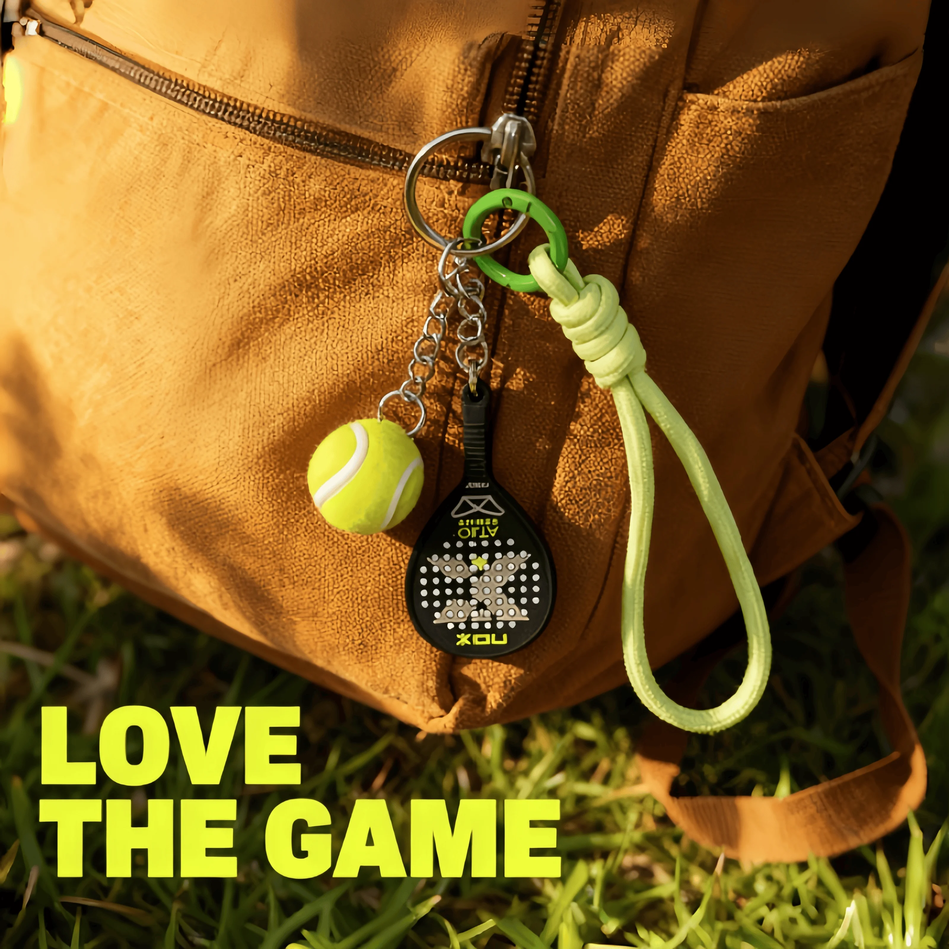 Nox Personalisierter Schlüsselanhänger, Pickleball-Ausrüstung in Minigröße, Praktische Sport-Atmosphäre, Weihnachtsgeschenkidee, Padel-Zubehör – Detail 6