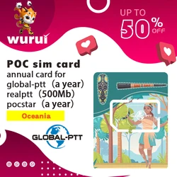 global-ptt iot sim card for POC walkietalkie radio internet 4g unlimited without registration chip Australia new Zealand Tonga