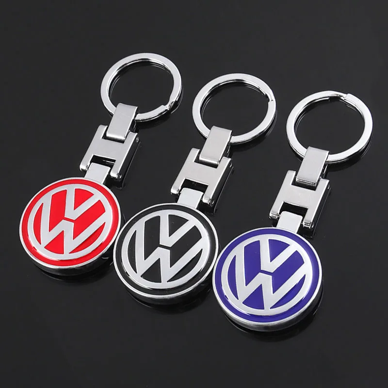 1Pcs Car Logo Keychain Metal Keyring Key Accessories For VW GTI Polo Golf Passat Tiguan Arteon Touareg Taigo Caddy Jetta Beetle