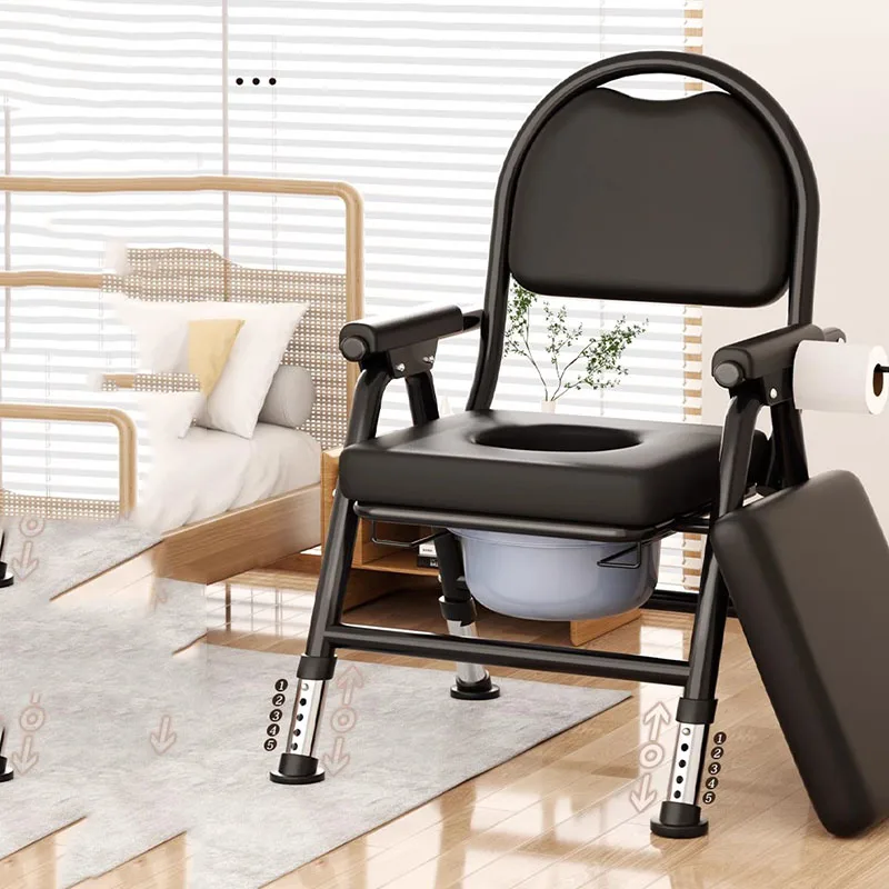 مايندر المسنين كرسي الحمام المحمول خطوة دش ومرحاض مقعد قابل للطي توفير المساحة مصمم سيلا Plegable أثاث الحمام #1