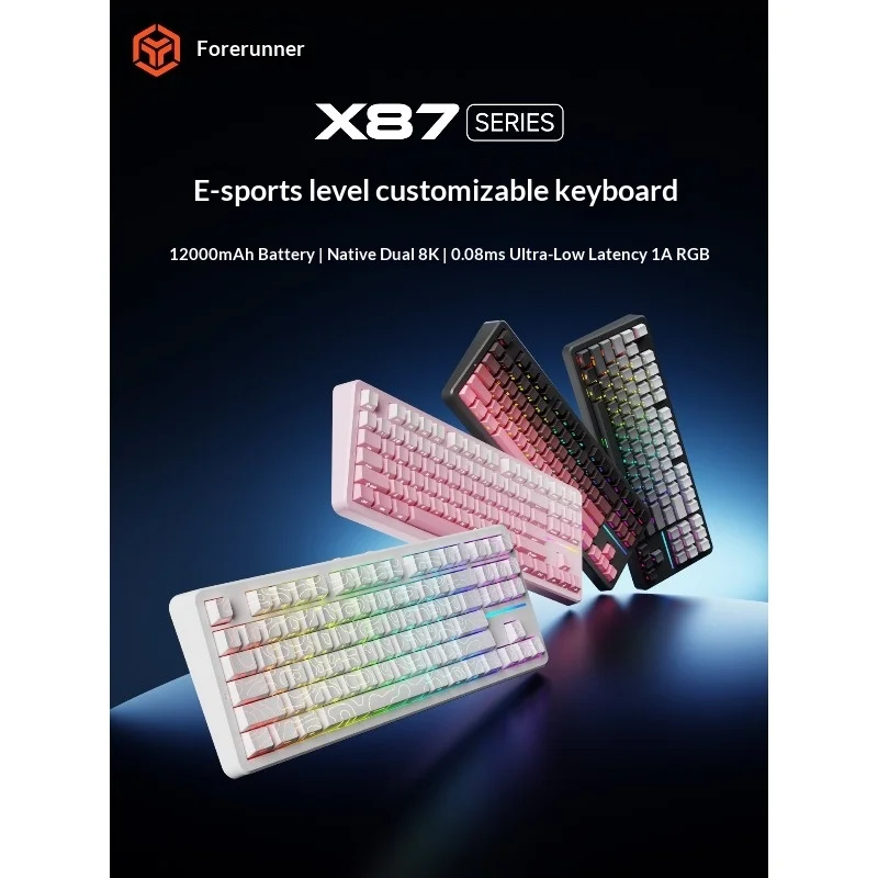 Forerunner X87S Wireless Bluetooth Mechanical Keyboard, Designed for Gaming, Esports and Office Use