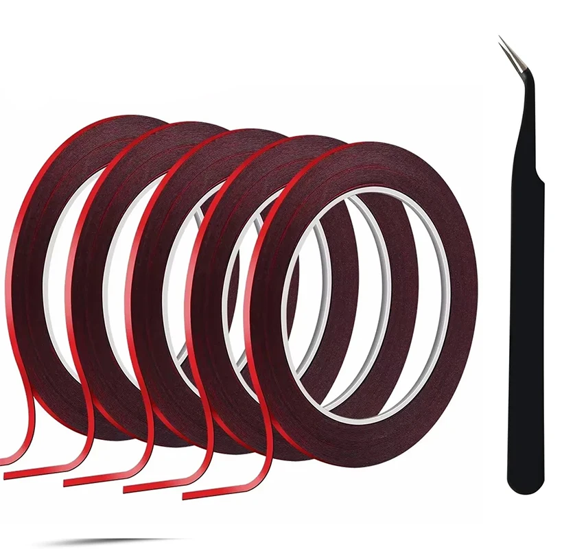 

3mm x 10M LCD Repair Tape Phone Screen Adhesive Tape LCD Touch Screen Repair Tape with 1 Tweezers for iPad, Cell Phone,Tablets