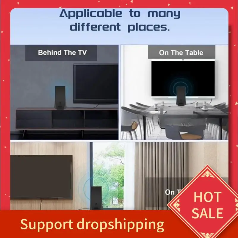 

B44C Уличная ТВ-антенна Цифровая всенаправленная ТВ-антенна 4K/1080P Вертикальная цифровая ТВ-антенна Fordigital TV Домашнее автомобильное использование