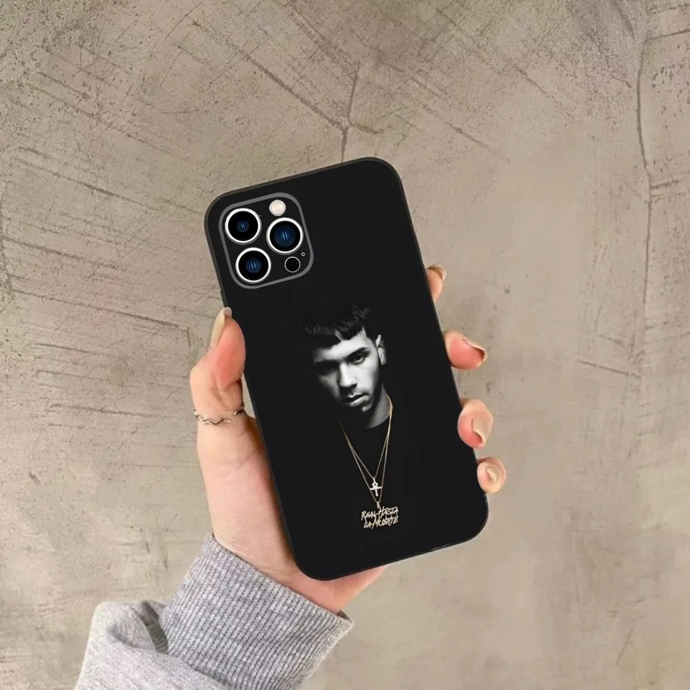 Чехол для телефона Anuel AA Rappers для iPhone 15,14,13,12,11, Plus, Pro Max, XS, X, XR, SE, Mini, 8,7, мягкий силиконовый черный чехол