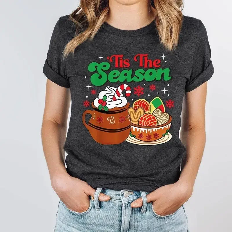 Tis The Season T Shirt Mexican Christmas Taco Party Foods Snacks Cuisine