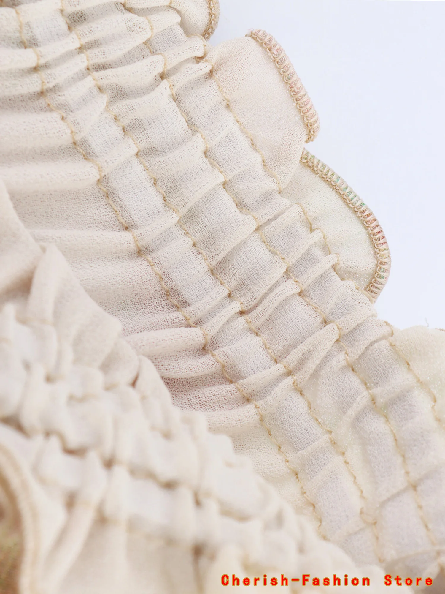 Spódnica w stylu francuskim z kwiatową koronką, linia A, wiosna-jesień, nowa damska spódnica z falbanami, drukowana spódnica do połowy łydki, włókno poliestrowe.