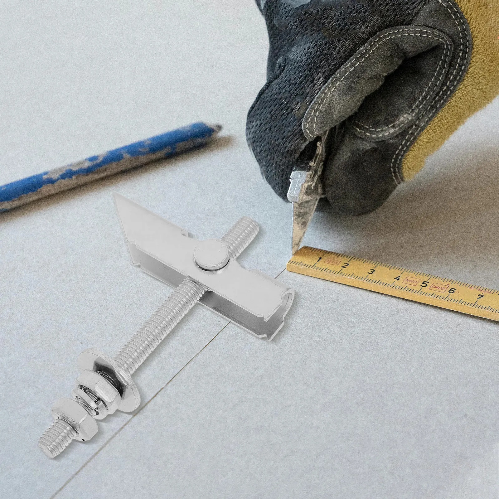 12Pcs Wall Anchor Heavy Duty For For Drywall Decor Steel Toggle Bolts Set Adjustable Clamping Width Hollow Walls