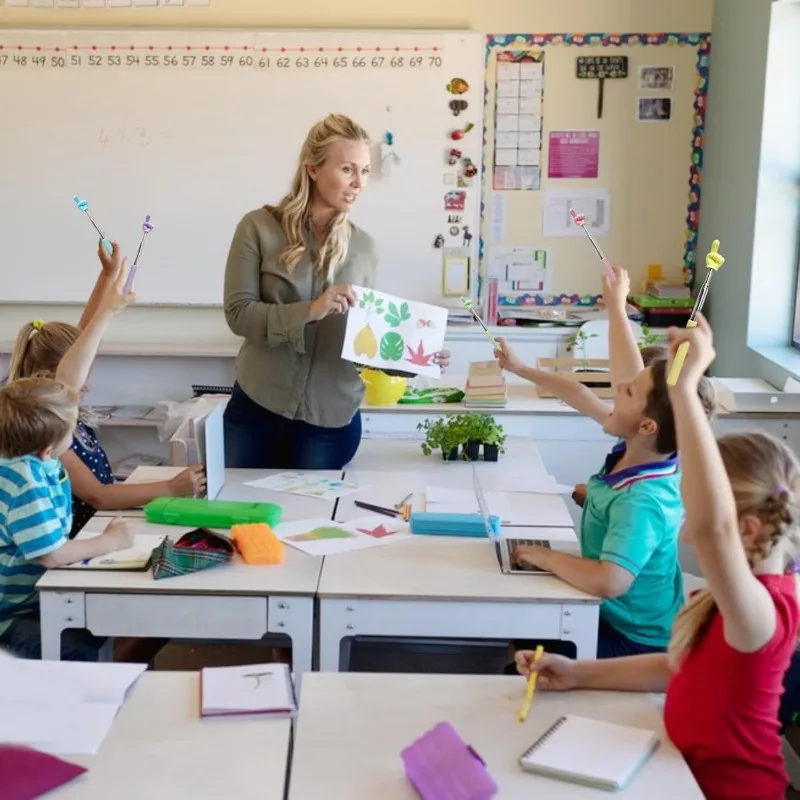 부모-자식 독서 학교 용품을위한 스테인레스 스틸 손가락 포인터 스틱을 읽는 어린이를위한 개폐식 교사 포인터 스틱