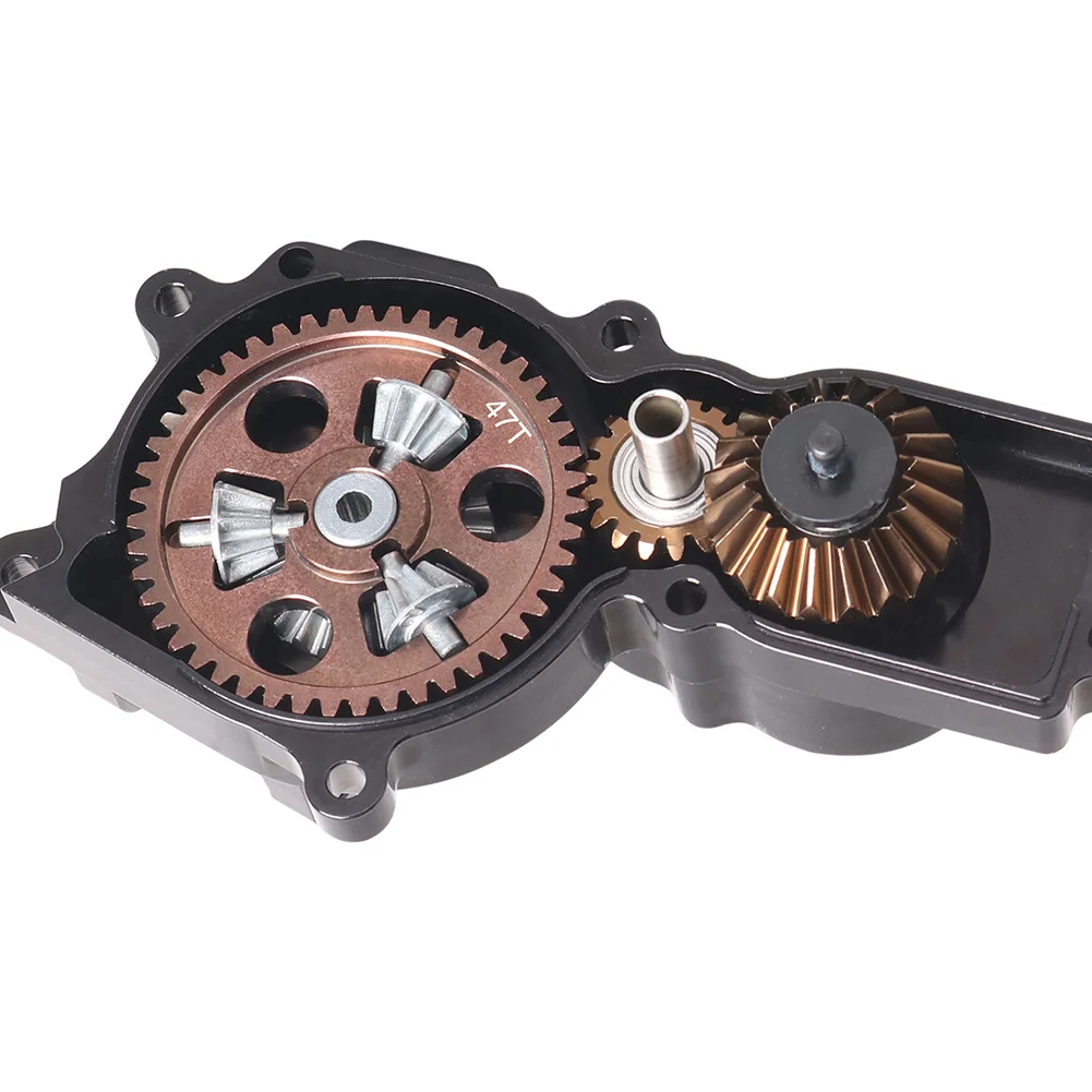 ترس معدني RC ترس علبة التروس الأمامية/الخلفية لـ Tamiya 1/10 Hotshot II 2024 4WD RC