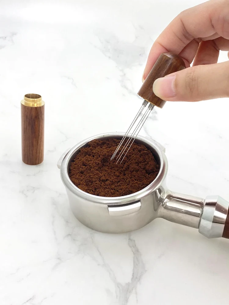 Kaffee-Nadelverteiler WDT-Werkzeug Espresso-Pulver-Rührer Nivellierer Edelstahl Café-Rührstab Barista Siebträger-Zubehör