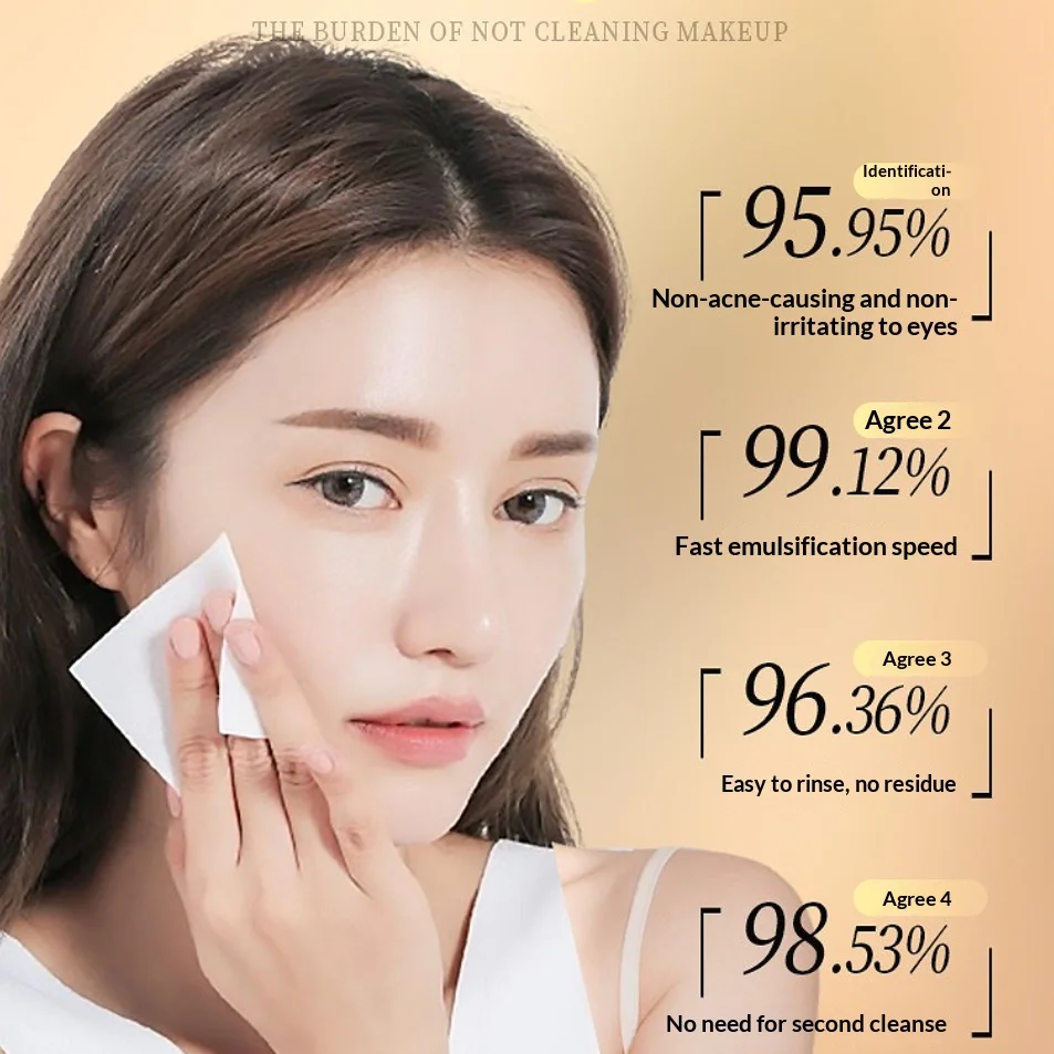 بلسم تنظيف مستخلص نباتي 3 في 1 في صندوق حديدي - لوشن زيت تنظيف عميق لطيف للعناية بالبشرة وتنقية بشرة العين والشفاه والوجه #5