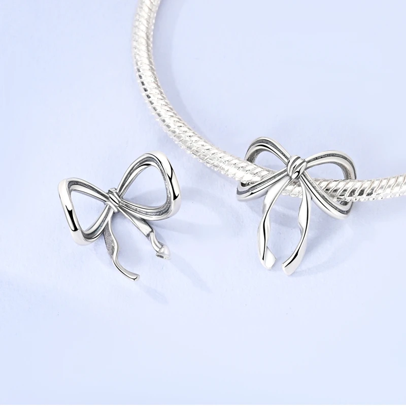 جديد 925 فضة خرز تميمة الفيل فراشة الطيور الصليب قلادة ل قلادة سوار الأصلي النساء هدايا ذاتية الصنع #2