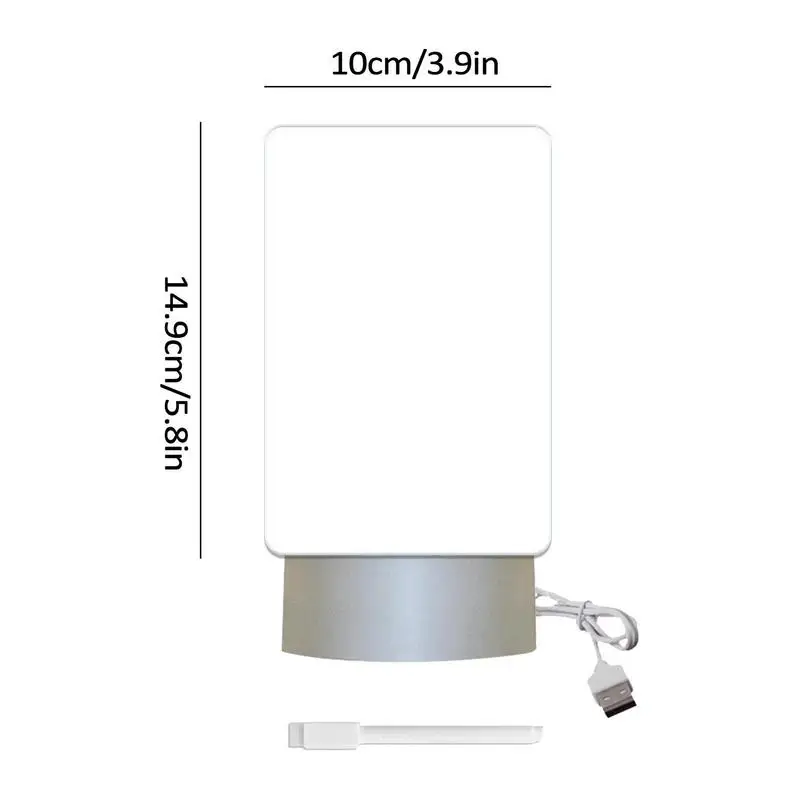 Acrylic Dry Erase Board Night Light Desktop Note Board With Pen LED Letter Message Board Night Light Rewritable Acrylic Memo