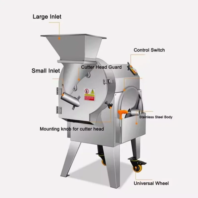 Commercial Electric Stainless Steel Spiral Potato Cutter Industrial Grade Multifunctional Vegetable Slicer for Carrot Cucumber