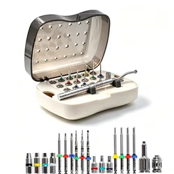 1 Set Dental Implant Fractured Screw Removal Kit NeoBiotech SRK Stainless Steel Screws Dental Implant Screw Remover Broken Kit