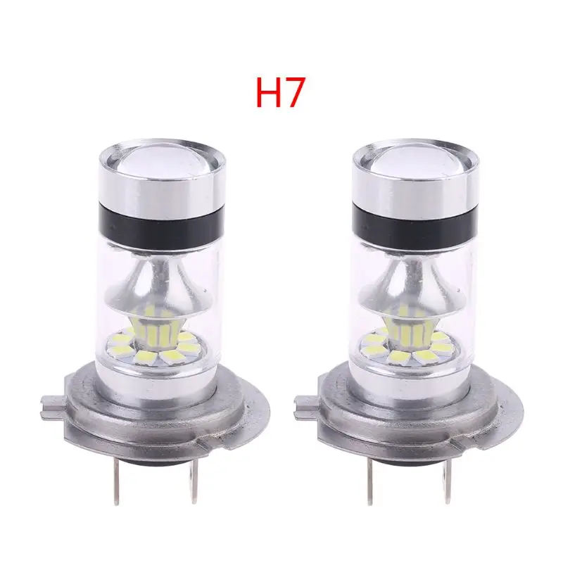 2Pcs H7 6500K Hi/Lo Beam LED Bulbs Car Fog Lamp Bulbs Vehicle Auxiliary Light