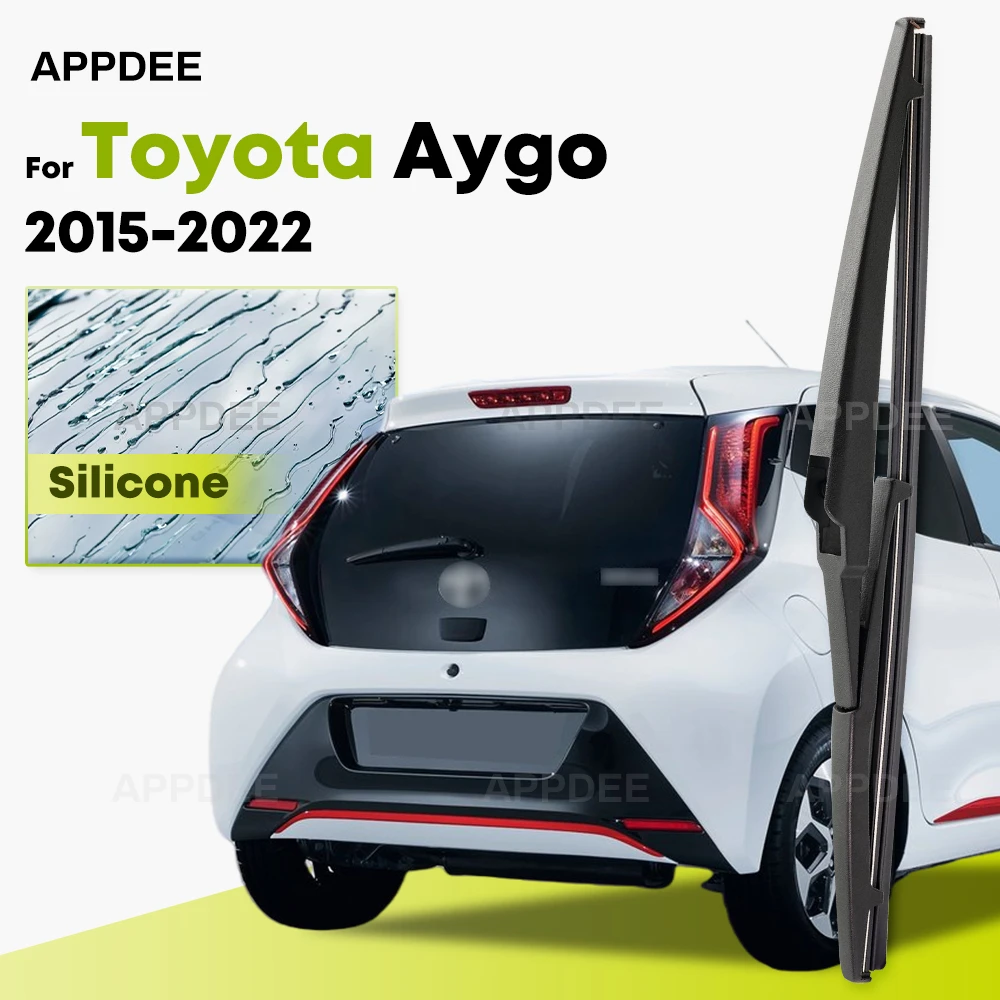 

Silicone Rear Wiper For Toyota Aygo 2015-2022 coated windshield wiper blade 12" Rear Window Brushes