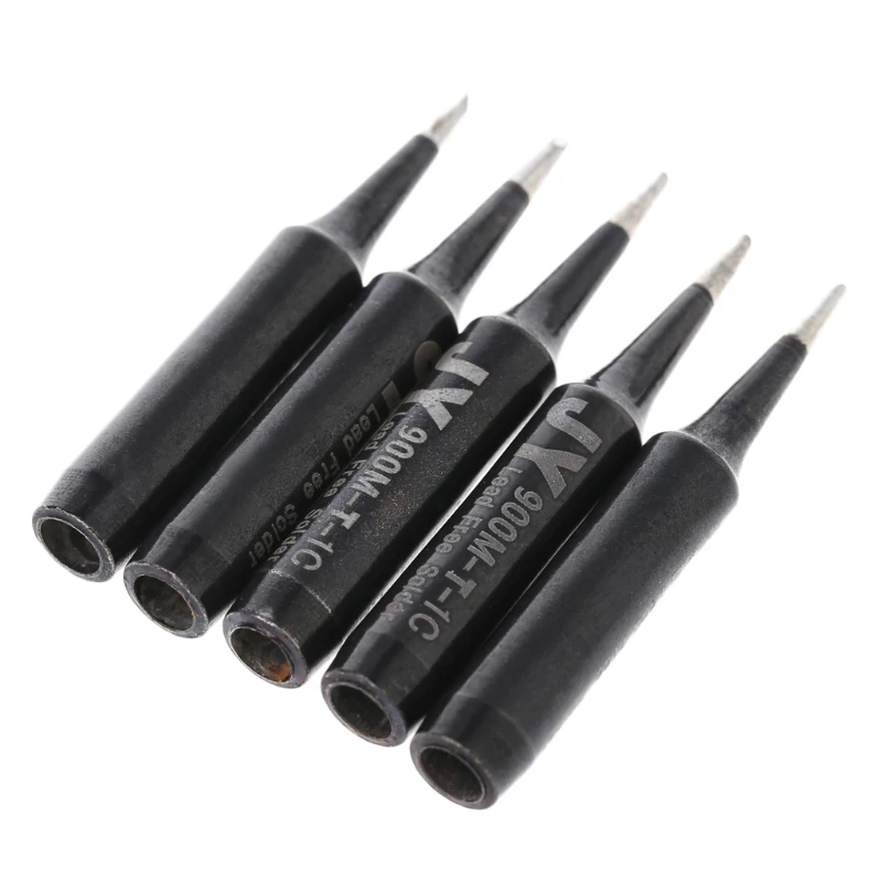 5 Pcs 900M-T-1C Replacement Bevel Soldering Iron Solder Tip Lead-fr