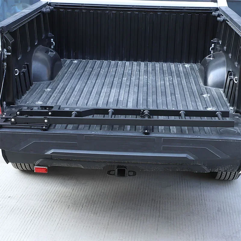 

For Toyota Tundra 22-24 Aluminum Alloy Black Car Rear Tailgate Climbing Ladder Pickup Truck Step Tailgate Ladder Car Accessories