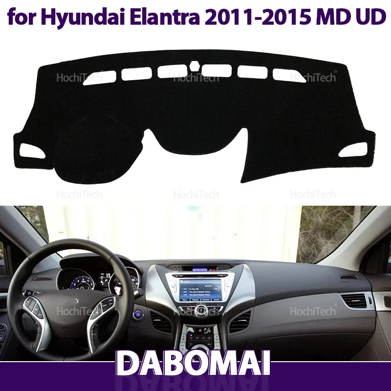 Armaturenbrett-Abdeckung, Armaturenbrett-Matte, Teppich-Pad, Schattenumhang, Decke für Hyundai Elantra 2011 2012 2013 2014 2015, MD UD, Autozubehör