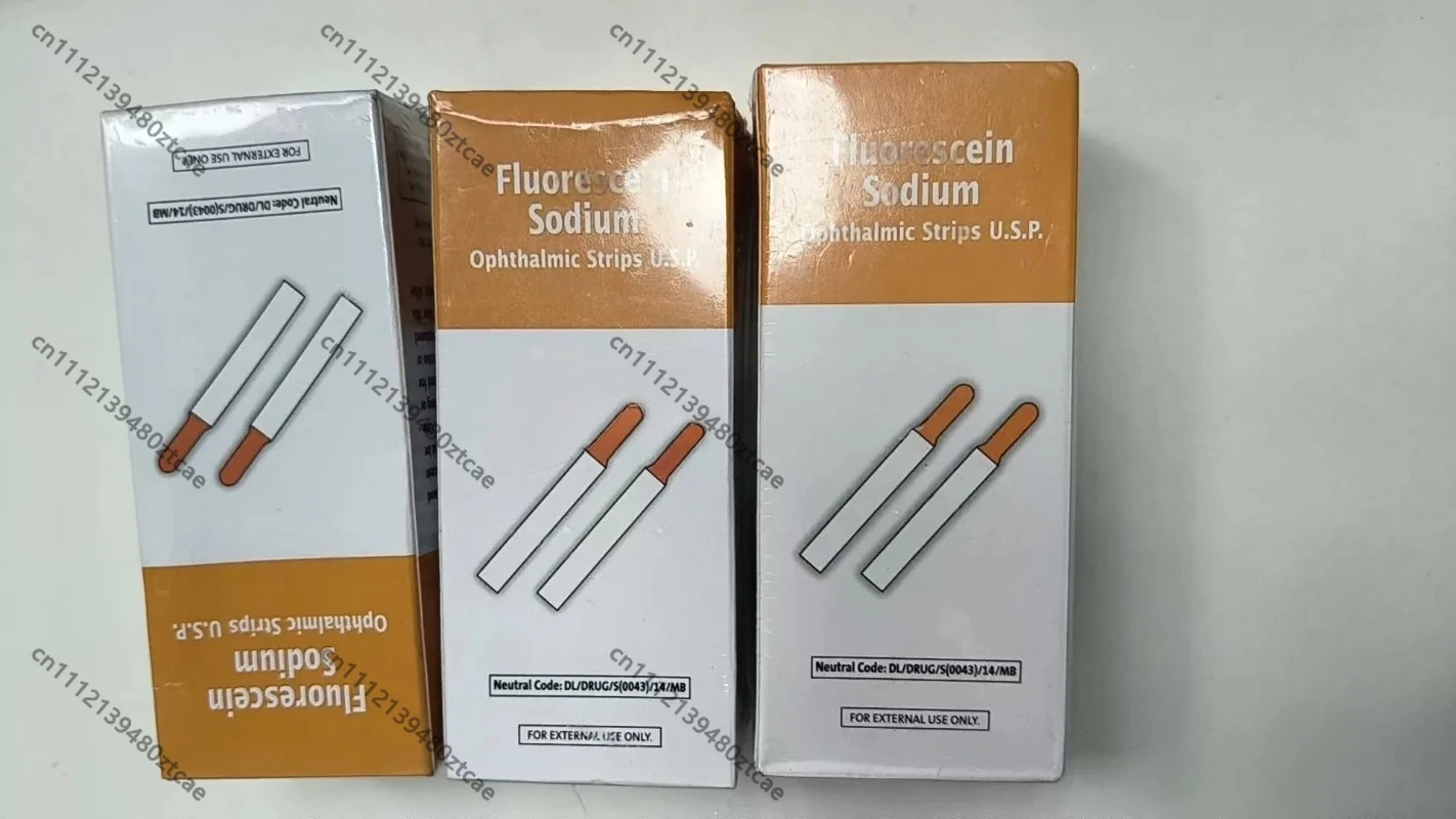 Fluorescent Sodium Test Paper 100pcs/Box, Tear Detection Fluorescent Filter Multipurpose Laboratory Office Testing Consumables