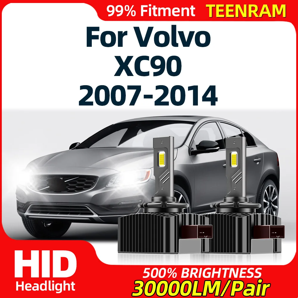 

D1S LED Headlights HID Bulbs 30000LM Super Bright Xenon Lamps 6000K White Plug&Play For Volvo XC90 2007-2010 2011 2012 2013 2014