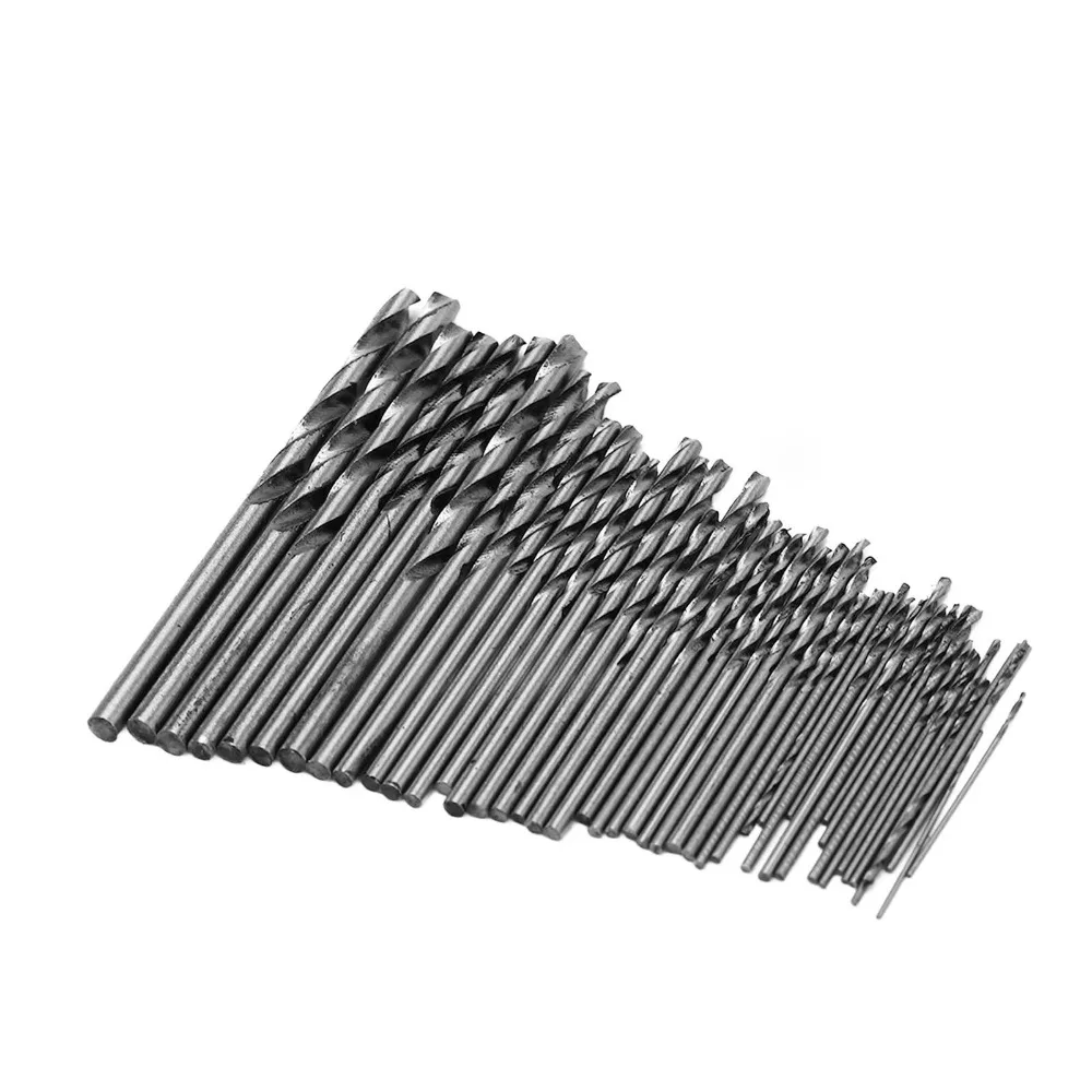 

60 Pcs HSS Pin Vise Hand Drill Set 0.3-1.2mm Mini Pin Vise Drill Bit Twist Mini Hand Drill Set