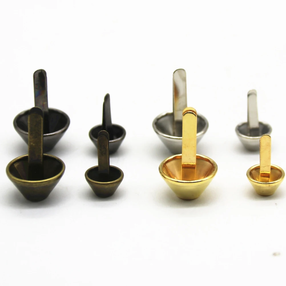 

60 Pcs Iron Iron Two Legged Rivets Two legged Rivets Square Studs Bag Accessories Bag Accessories Craft Supplies