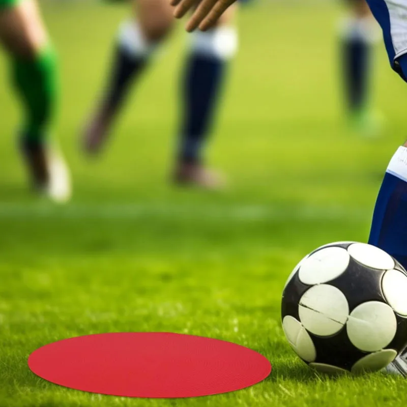 10 Buah Cakram Penanda Ketangkasan TPE Anti-selip 12Cm, Cocok untuk Latihan Sepak Bola, Bola Basket, Kebugaran, Kecepatan dan Ketangkasan