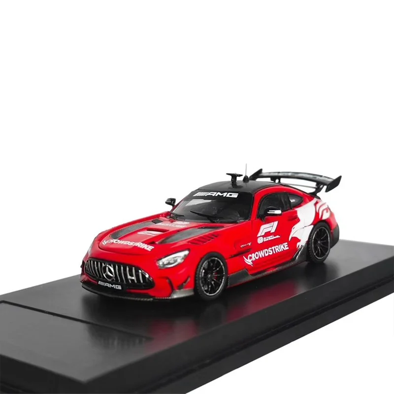 En Stock 1:64 Mj Mercedes Benz Amg Gt serie negra F1 coche de seguridad aleación miniatura modelo fundido a presión juguete para regalo personalizado nuevo en Stock
