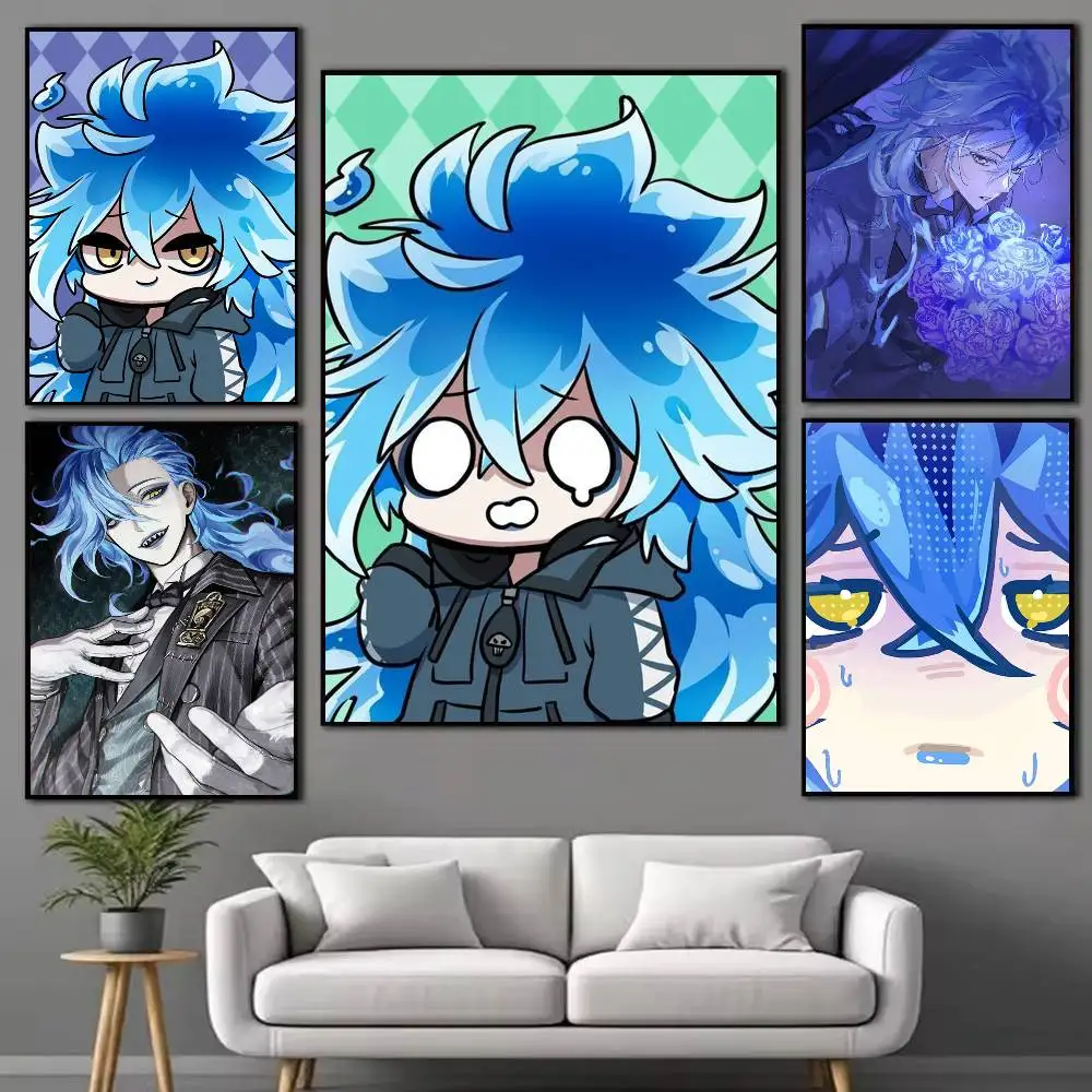Wonderland Game I-Idia Shroud Poster High Quality Dorm Living Room Aesthetic Wall Decoration Painting Stickers Gift