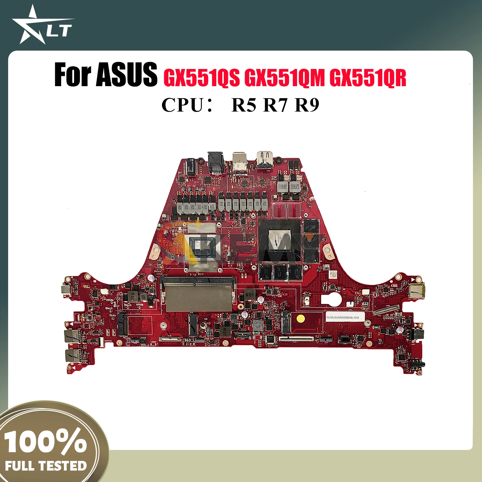 

GX551QS Laptop Motherboard For ASUS ROG Zephyrus Duo GX551QS GX551Q GX551QM GX551QR Mainboard W/ R5 R7 R9 CPU tests OK fast ship