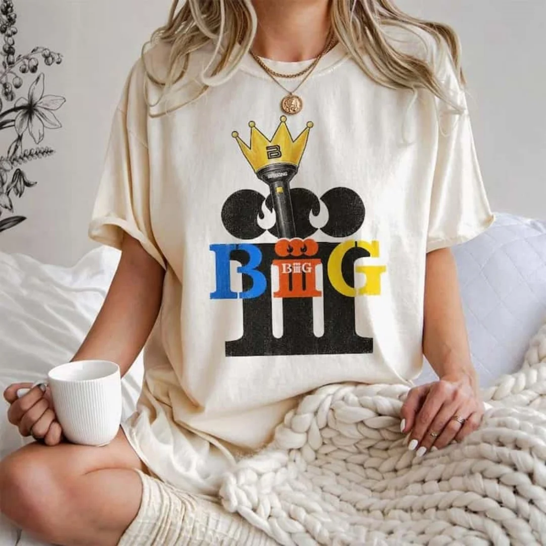 Bigbang 20th Anniversary Concert Bedrucktes T-Shirt Unisex Loose Fit Kurzarm Kpop Fan Merch Lässige Baumwoll-Oberteile – Detail 2