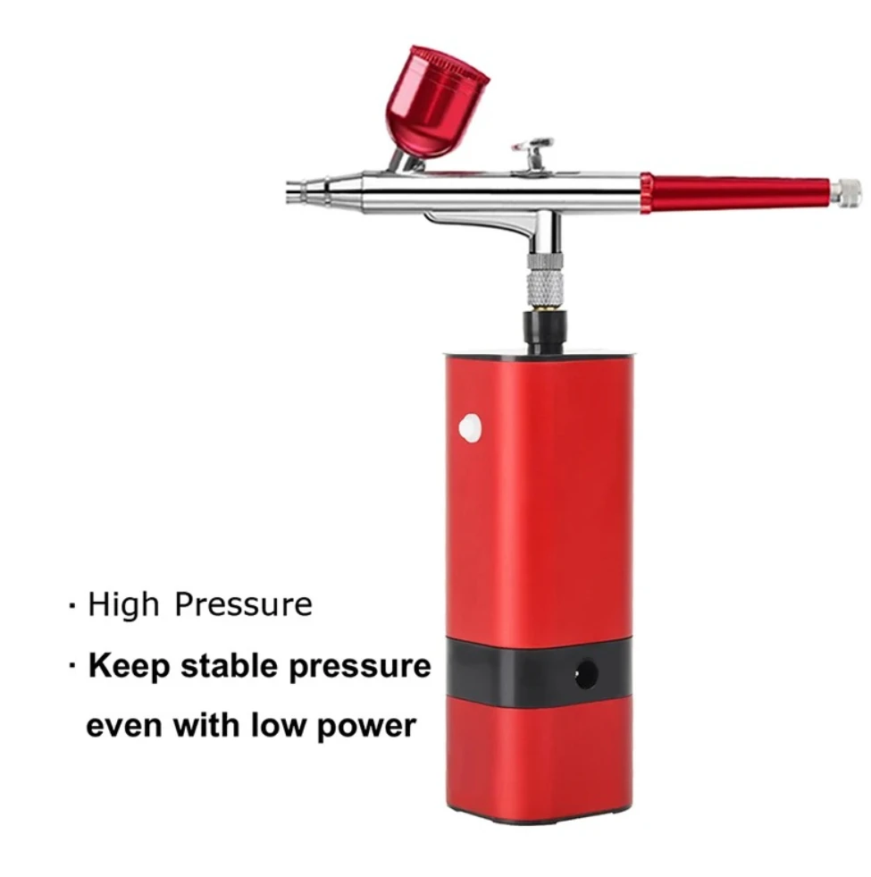 

TM80-131 High Pressure Wireless Rechargeable Airbrush With Compressor Skin Care Tattoo Nail Beauty Makeup T-Shirt Art Designing