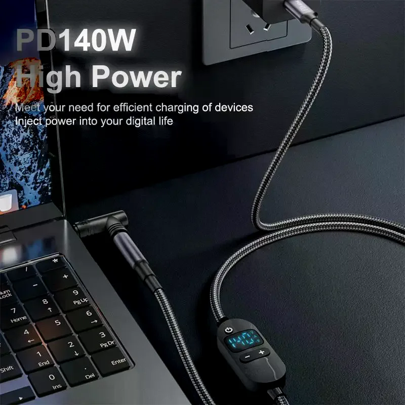 USB C To DC Power Boost Cable Adjustable Voltage Adapter Connector Cord For Laptop Router PD140W /5V/9V/12V/15V/20V/28V