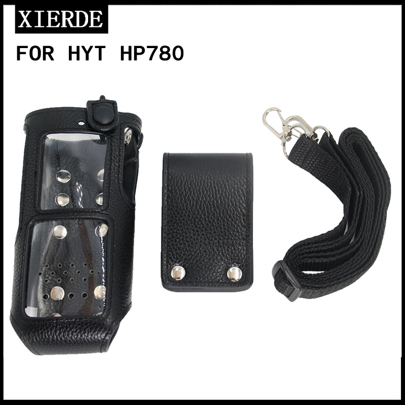 Für Hytera HP700, HP680, HP780 Radio Leder Digital Intercom Drehs chnalle Schutzhülle Walkie Talkie