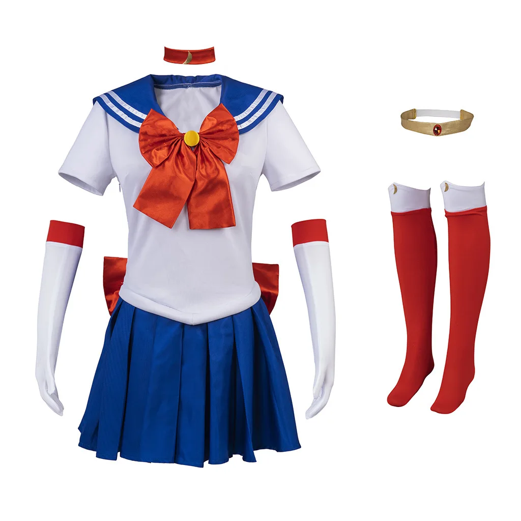 

Japan Anime Beauty Sailor Cosplay Costume Animation Comic Wig Moo Usagi Small Lady Uniform Moon Rabbit Fancy Dress